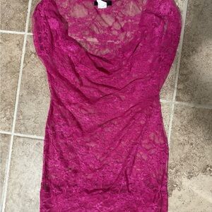 Fuchsia Lace top
